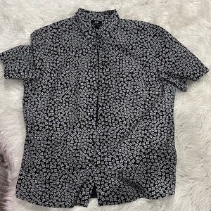 H&M Monochrome Floral Men's Shirt